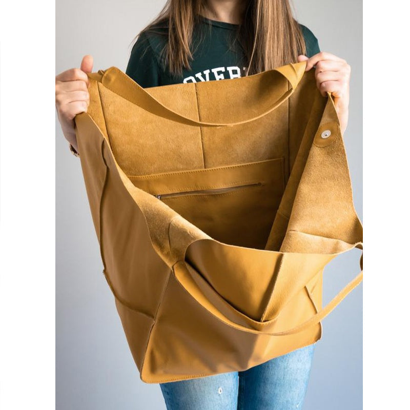 Women's Oversized Leather Tote