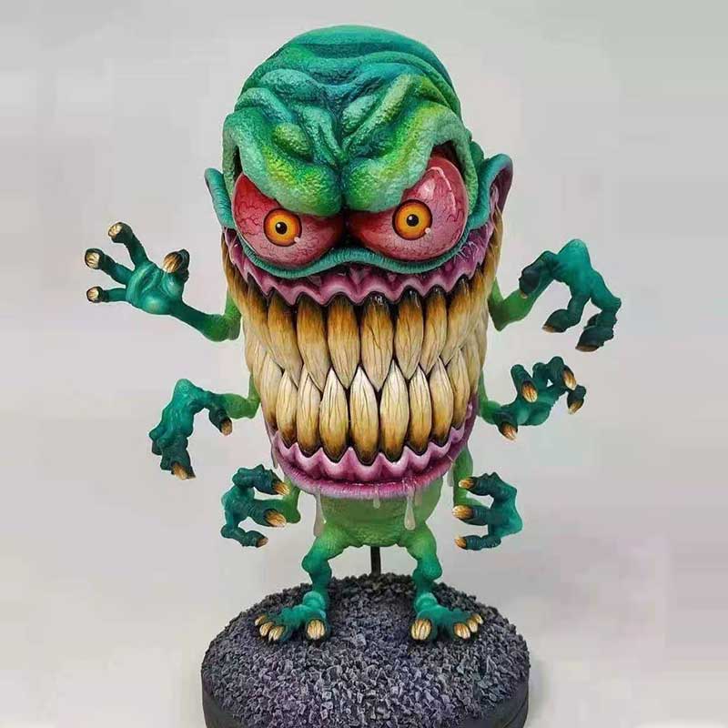 Angry Big Mouth Monster Statues