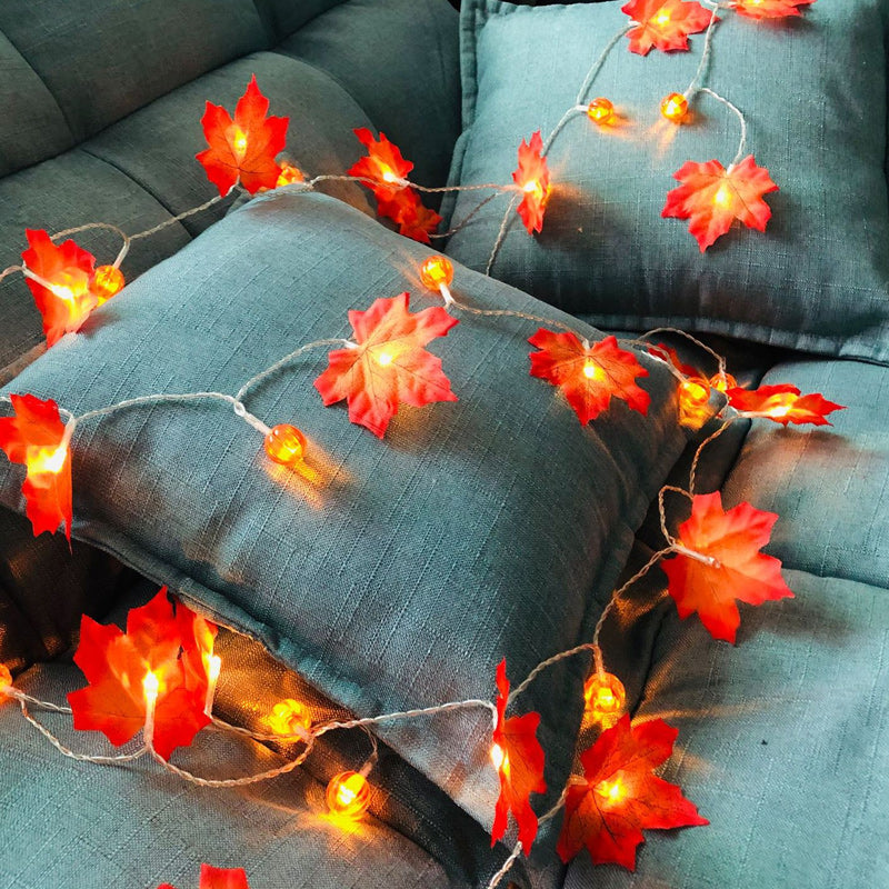 Simulation Maple Leaf String Lights