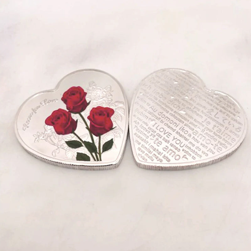 Perfect Love Gift💝Rose Love Commemorative Coin