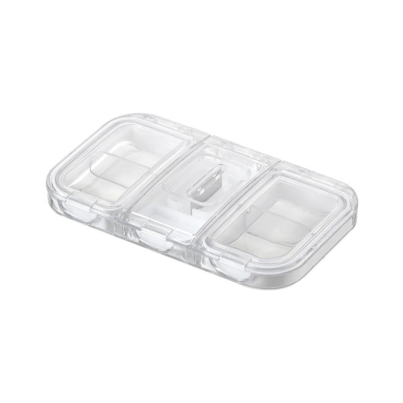 Rectangle Pill Case Organizer Container