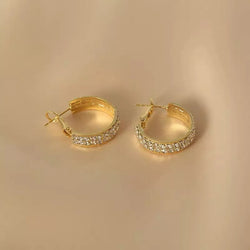 Sparkly Small Hoop Earrings