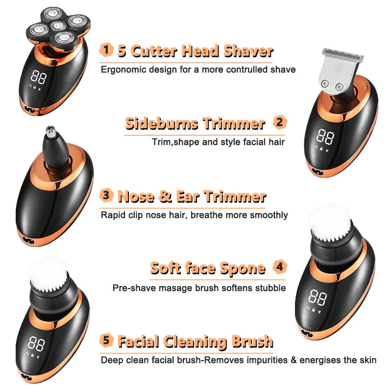 5 in 1 Rechargeable Electric Shaver Pro