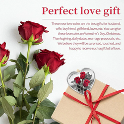 Perfect Love Gift💝Rose Love Commemorative Coin