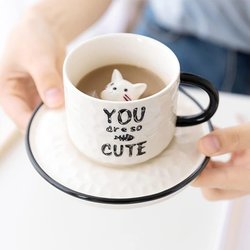 3D Cat Coffee Mug