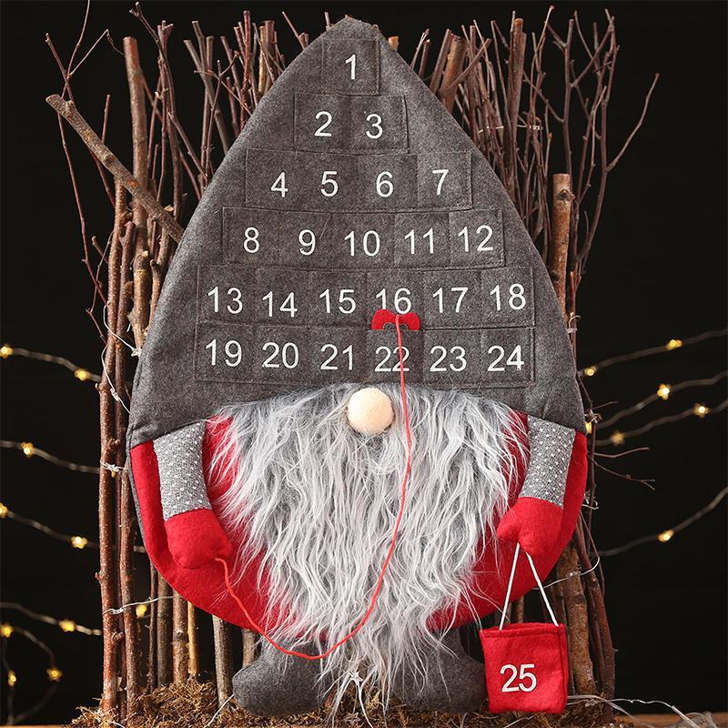 Countdown To Christmas Santa Pendant Advent Calendar