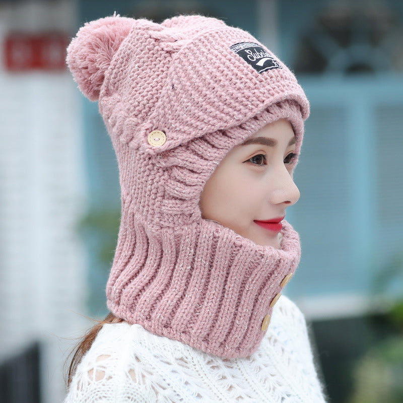 Womens Knitted Hat with Ear Protectors