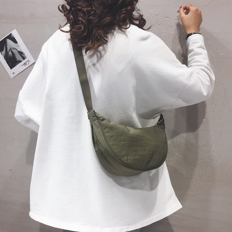 🌈Minimalist Dumpling Shape Casual Canvas Crossbody Bag