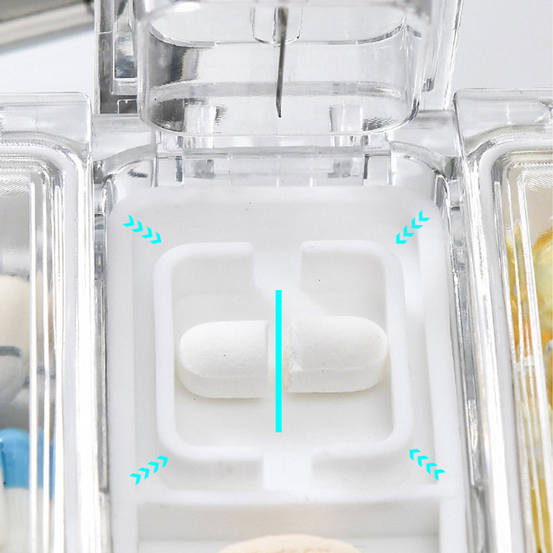 Rectangle Pill Case Organizer Container