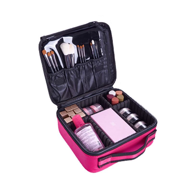 Makeup Cosmetic Storage Case with Adjustable Compartment