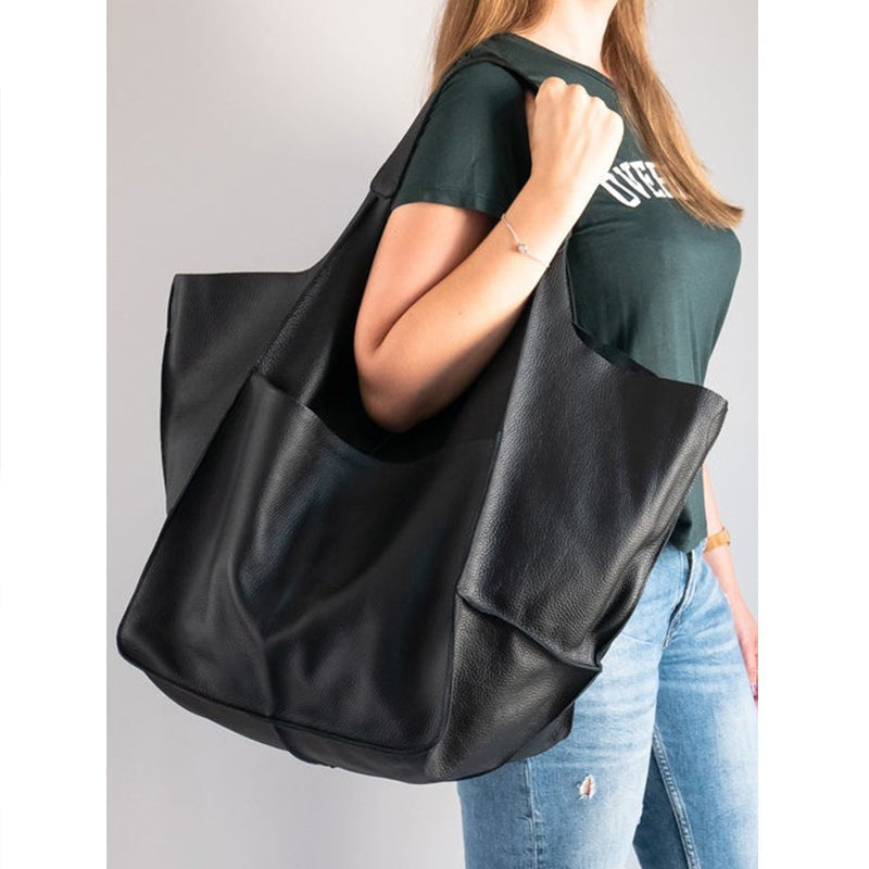 Women's Oversized Leather Tote