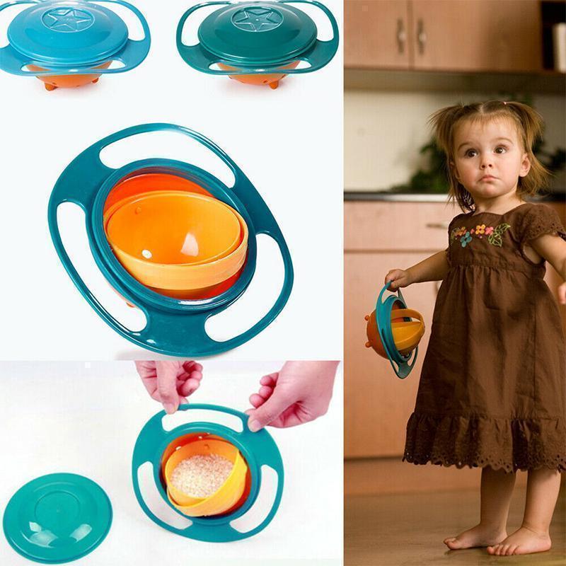 Baby Universal 360 Degree Spill-Proof Gyro Bowl (3 Colors)