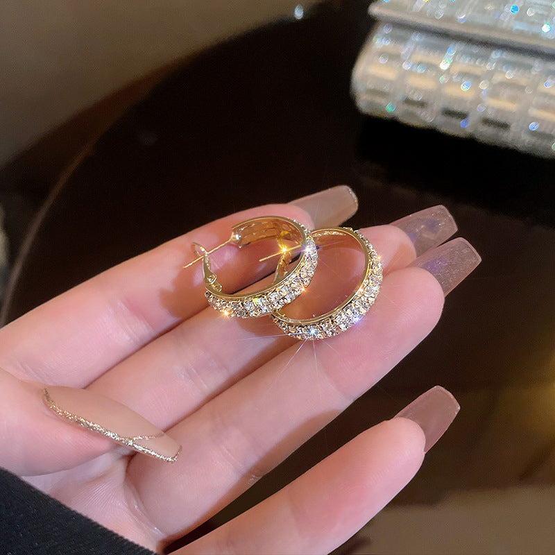 Sparkly Small Hoop Earrings