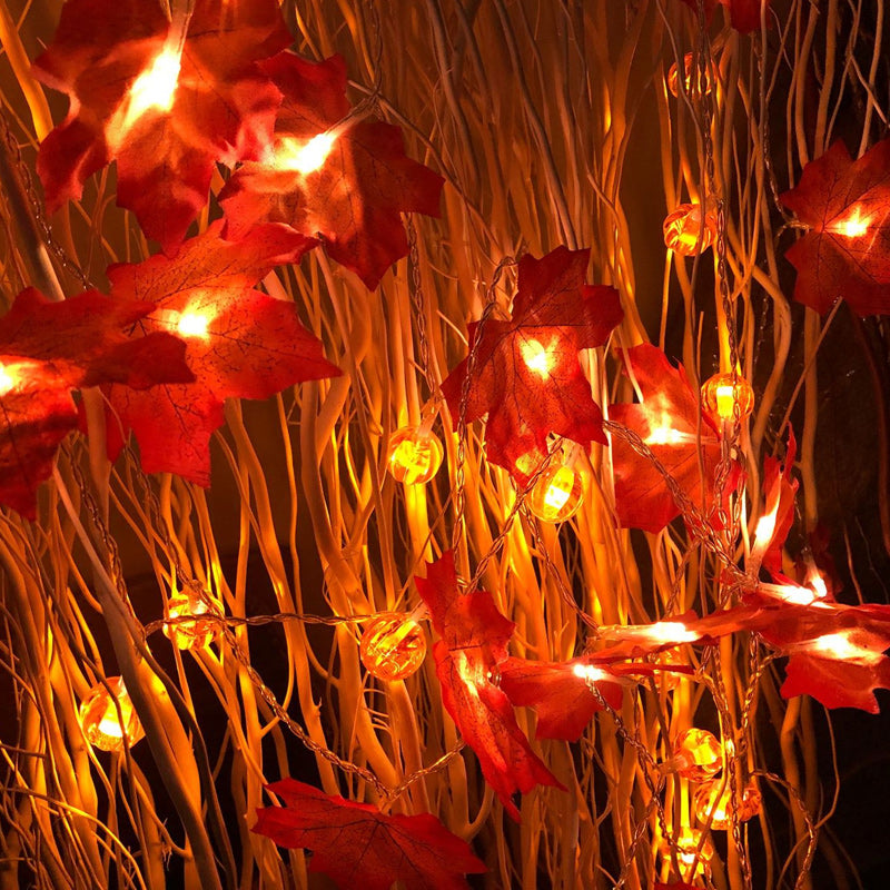 Simulation Maple Leaf String Lights