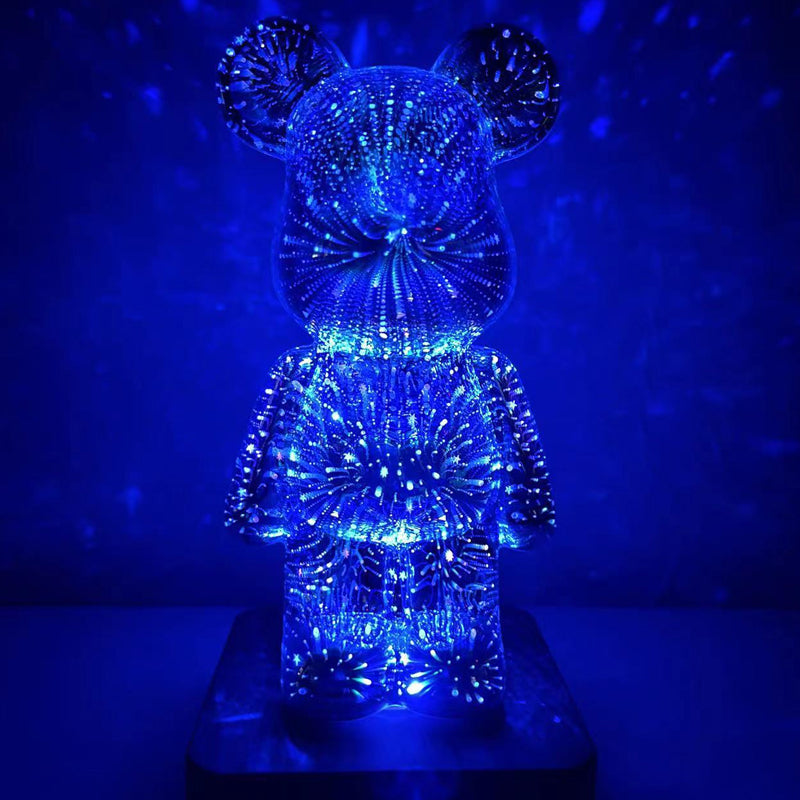 3D Fireworks Bear Lights