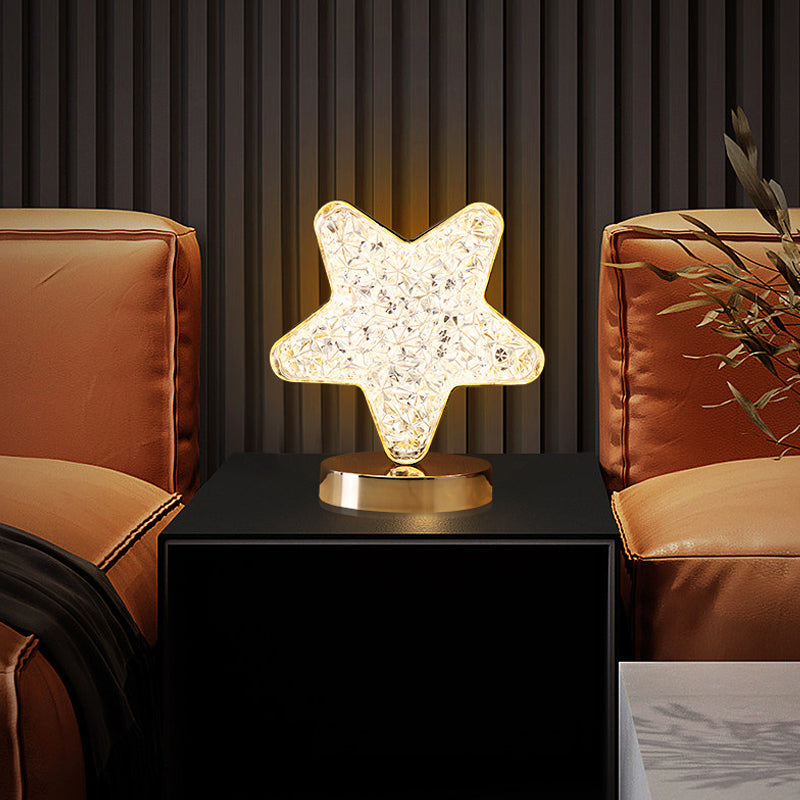 Star Moon Metal Table Lamp