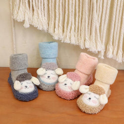 Baby Warm Floor Socks Cartoon Plush Cotton Toddler Shoes