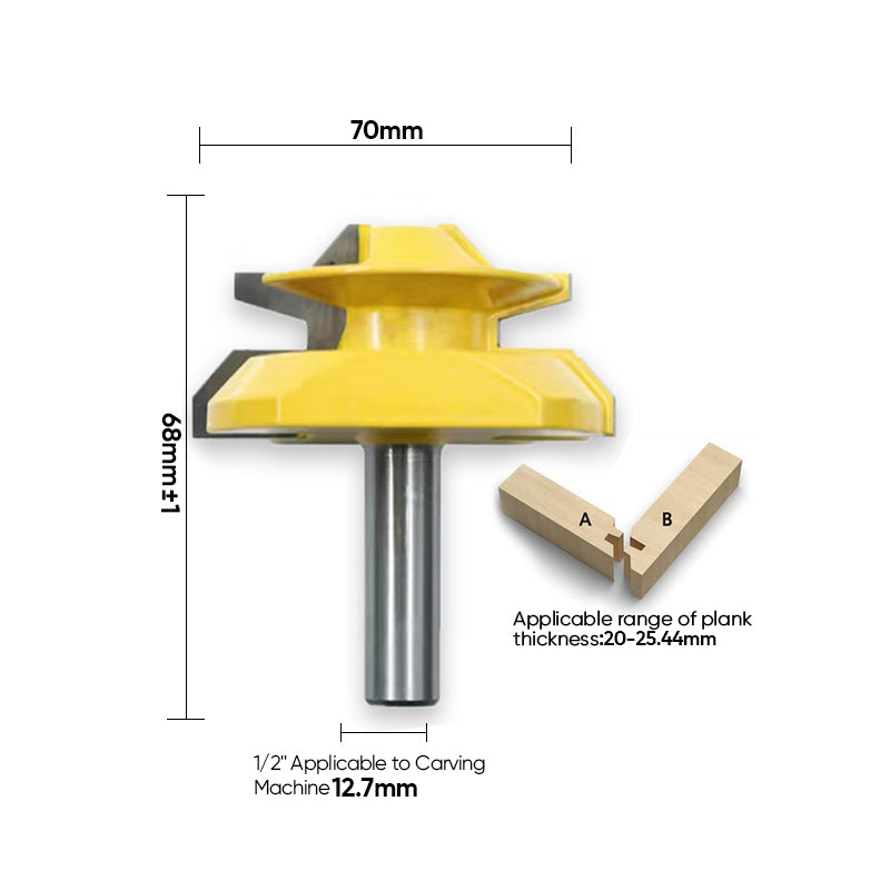 Router Bit 45 Degree Glue Joint Lock Miter