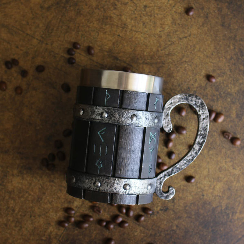 Wooden Barrel Beer Mug