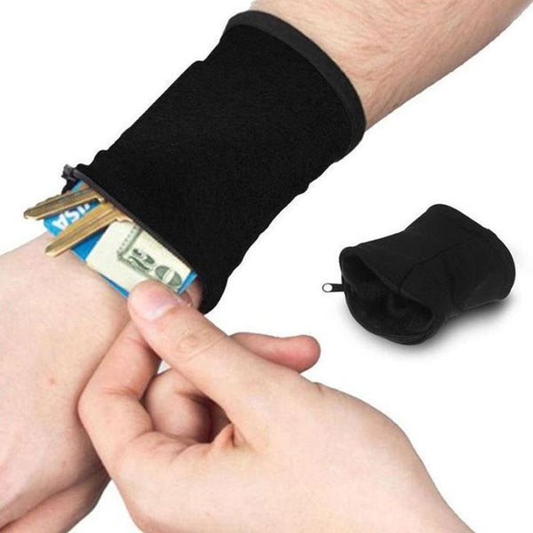 Sportswear - Wrist Wallet Sport Travel Wrist Band Coin Key Storage Pouch