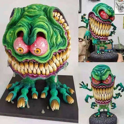 Angry Big Mouth Monster Statues