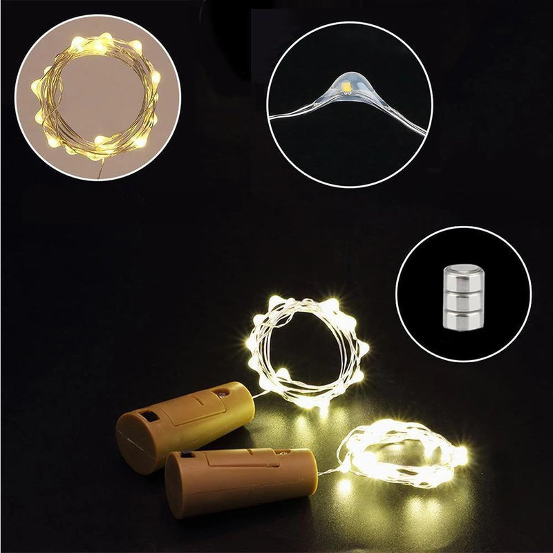 Led Bottle Light Cork Night Light DIY Decor