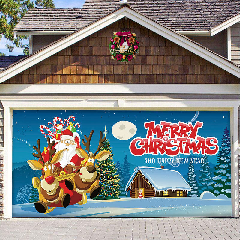 Christmas Garage Door Banner Decoration