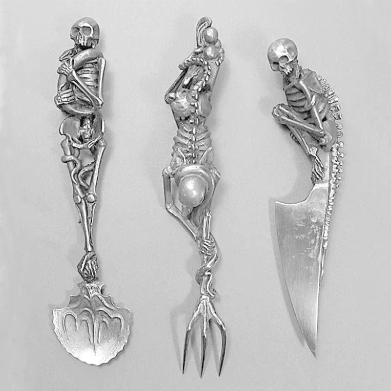 Halloween Gift Skeletal Cutlery Sets