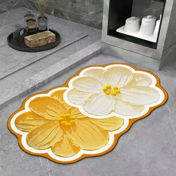 Floral Bathroom Floor Mat