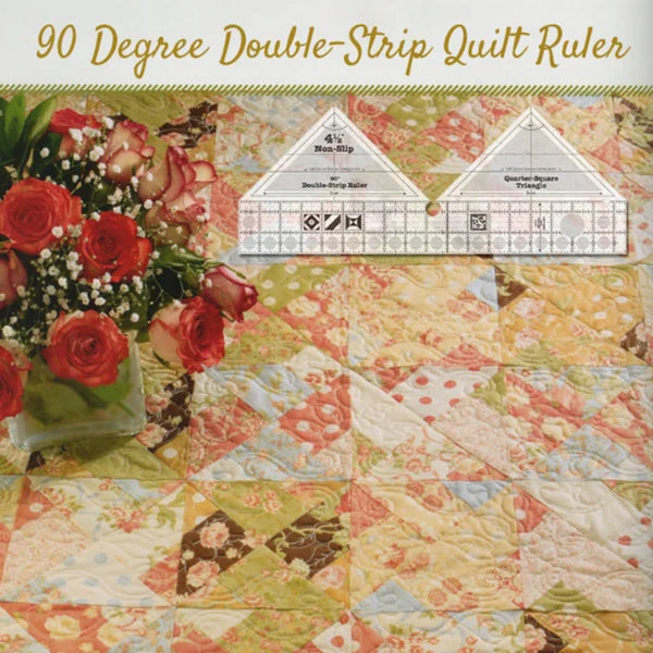 🎊90 Degree Double-Strip Quilt Ruler🎊