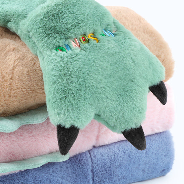 Toddler Kids Cartoon Dinosaur Fleece Plush Hat Gloves Scarf 3 in 1 Set