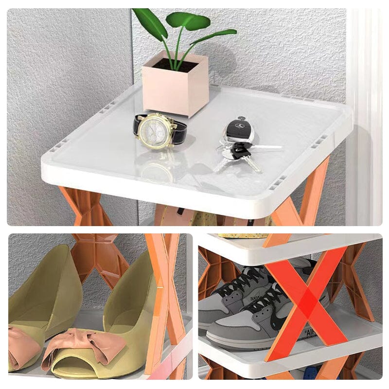 Foldable Multi-Layer Shoe Rack, Shoe Storage Shelf Organizer