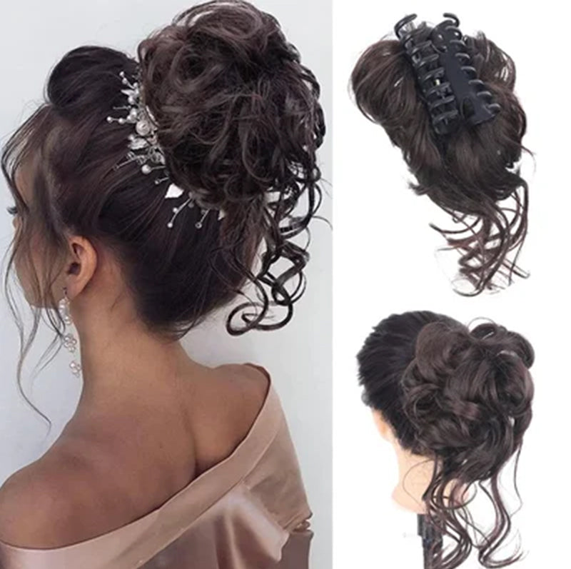 Messy Bun Hairpiece Ponytail Clip