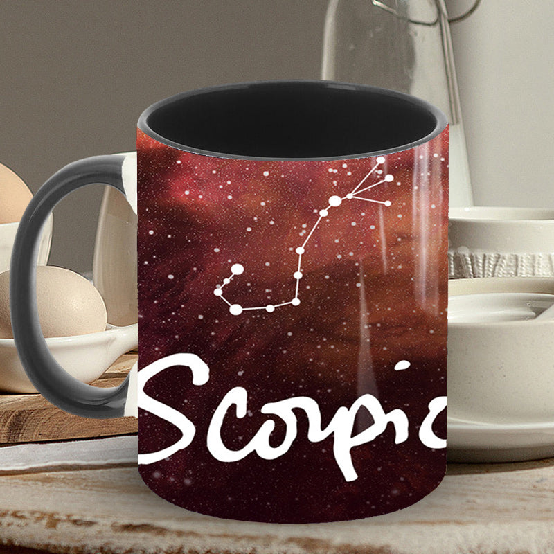 Zodiac Color Changing Magic Mugs, Heat Sensitive Ceramics Cups