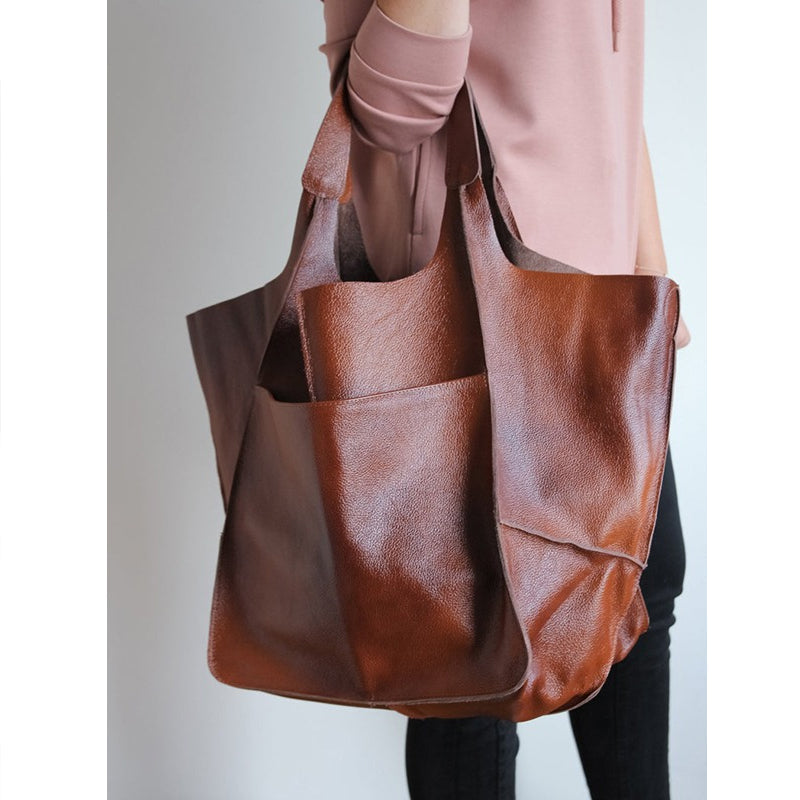 Women's Oversized Leather Tote