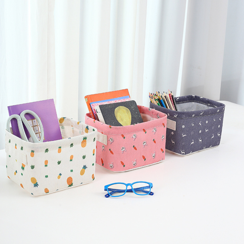 Foldable Canvas Cartoon Storage Box