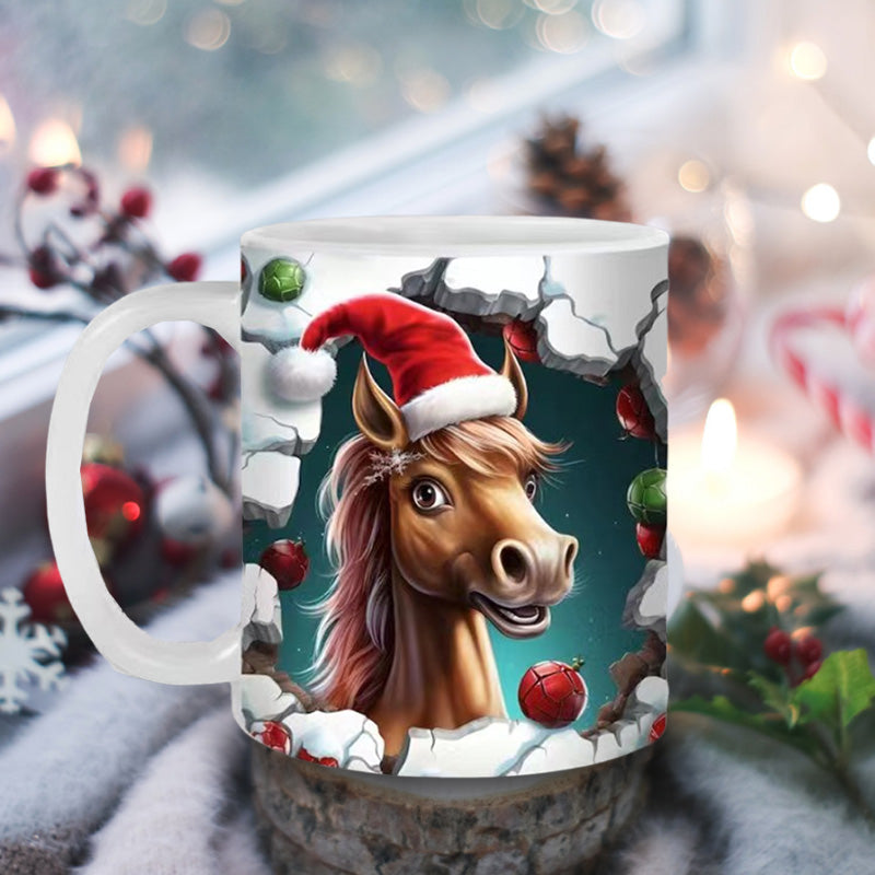 Christmas Animal Pattern Mug