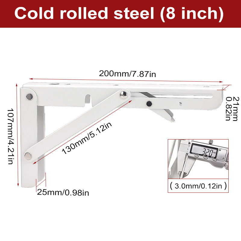 Foldable Triangular Partition Bracket