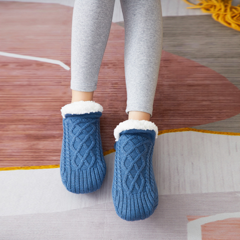 Winter Warm V-mouth Fluffy Slipper Socks Unisex