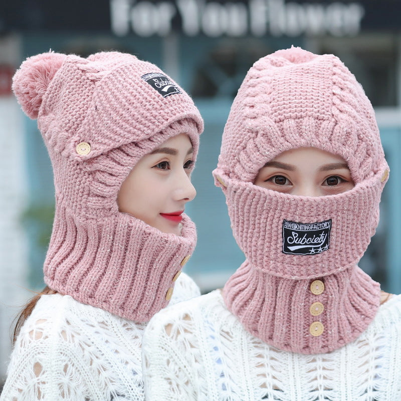 Womens Knitted Hat with Ear Protectors