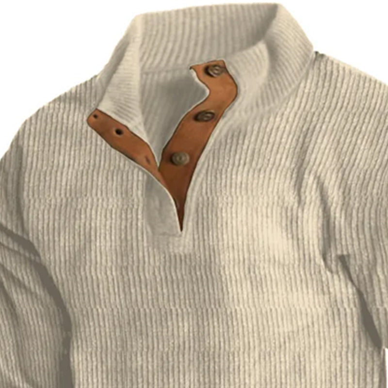 Men's Outdoor Casual Stand Collar Long Sleeve Sweatshirt