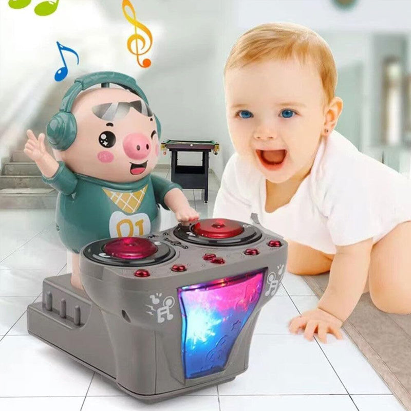 Electric DJ Swinging Piggy Toy