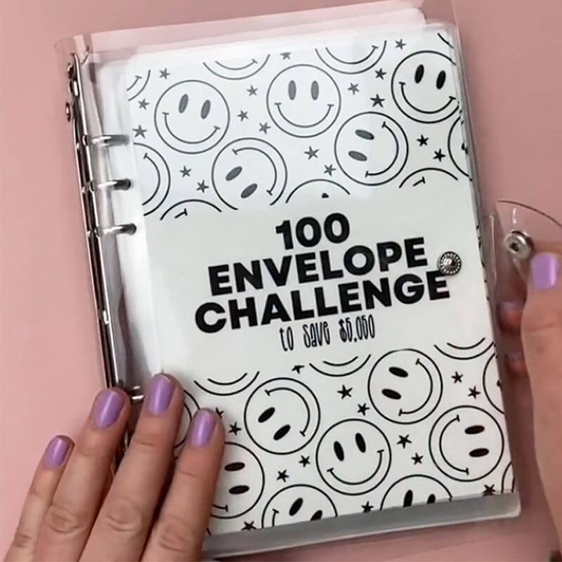 100 Cash Envelope Wallet | Savings Challenge Binder