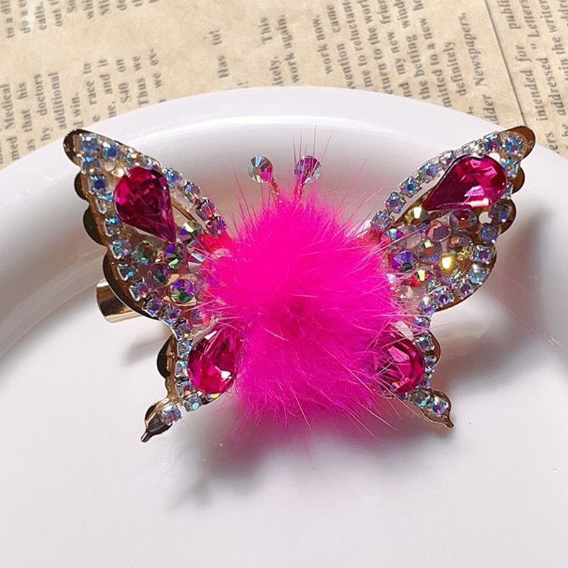 Flying Butterfly Hairpin Colorful Cute Hair Clip for Girls