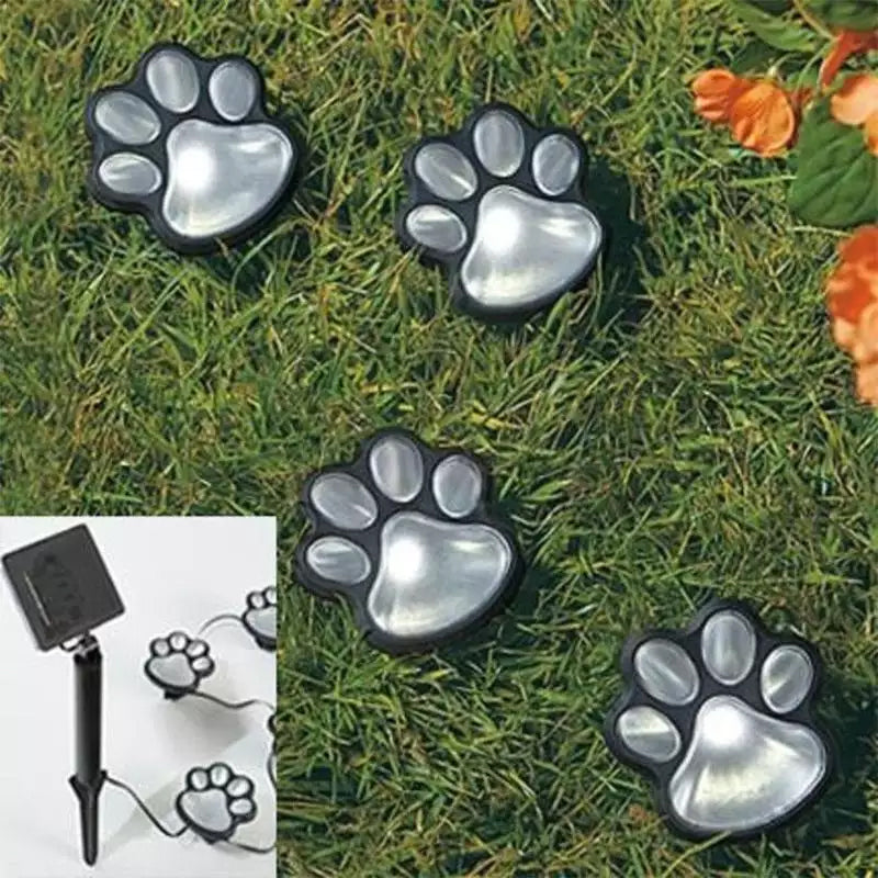 Bear Paw Print Solar Wind Chime