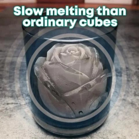 3D Silicone Rose Shape Ice Cube Mold