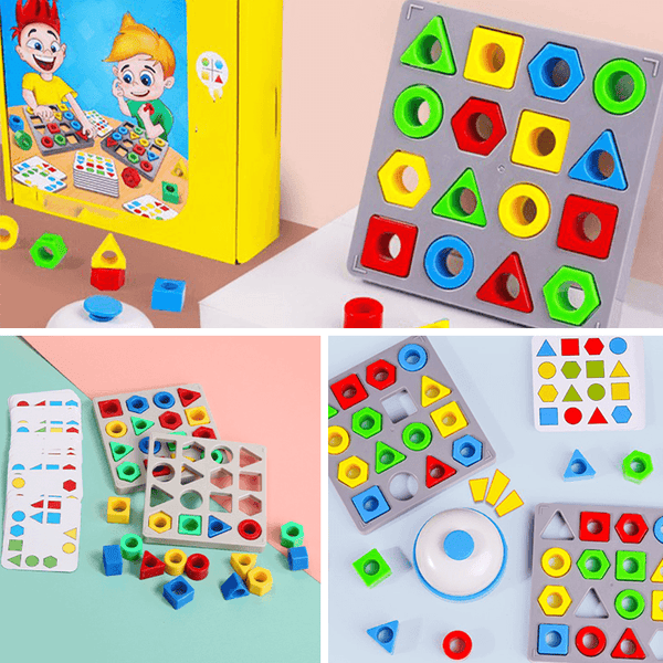 Shape Matching Game Color Sensory Educational Toy