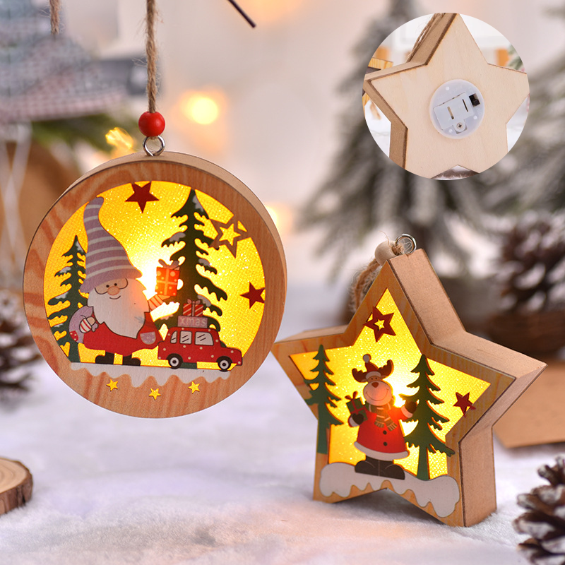 Christmas Tree Decoration Hanging Light Box