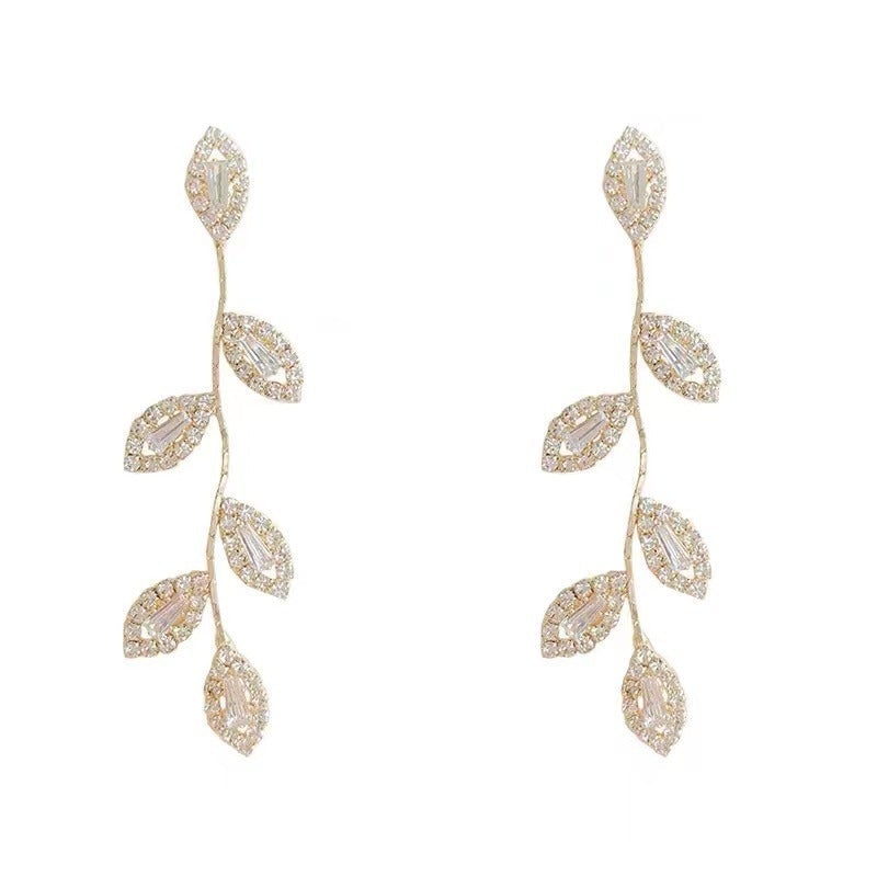 Shiny Crystal Vine Earrings