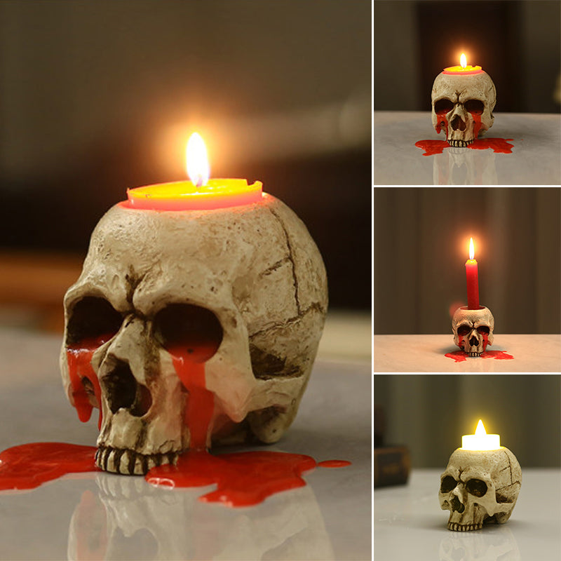 Skeleton Candlestick Holder